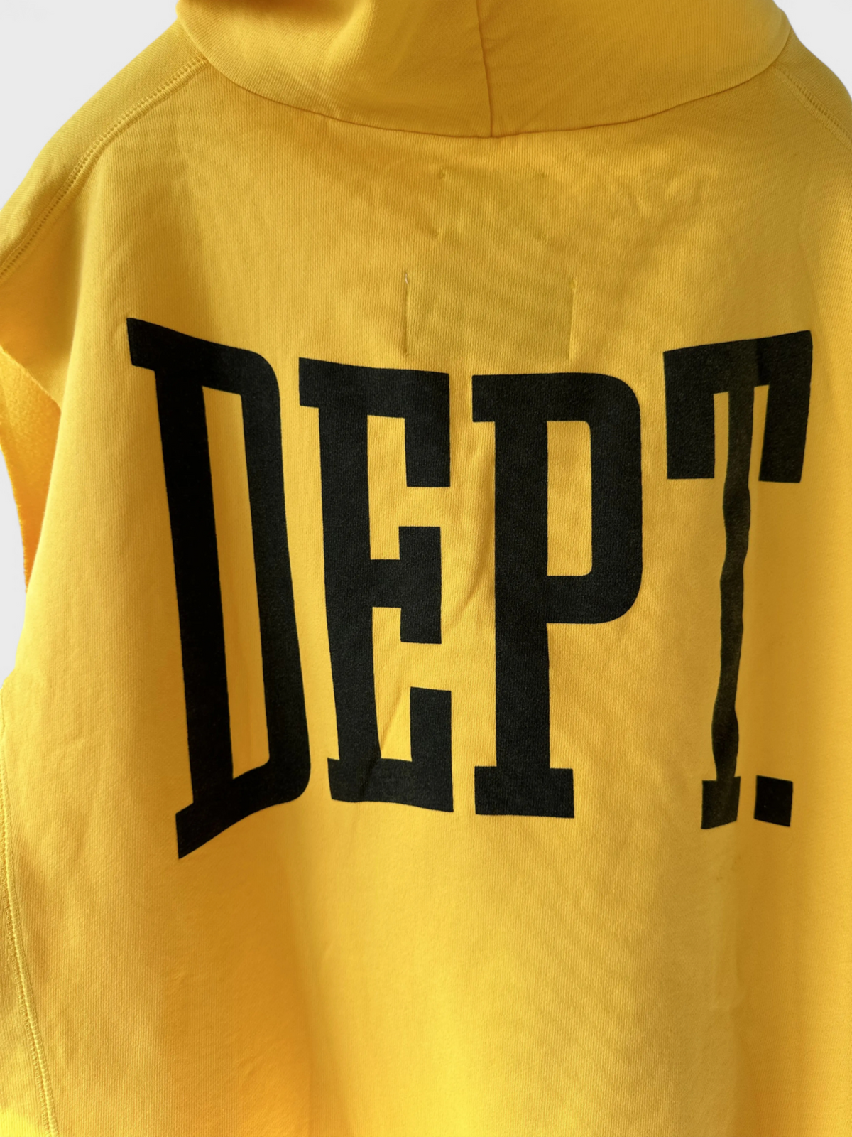 Gallery Dept. Gym Cut Off Sleeveless Hoodie Yellow