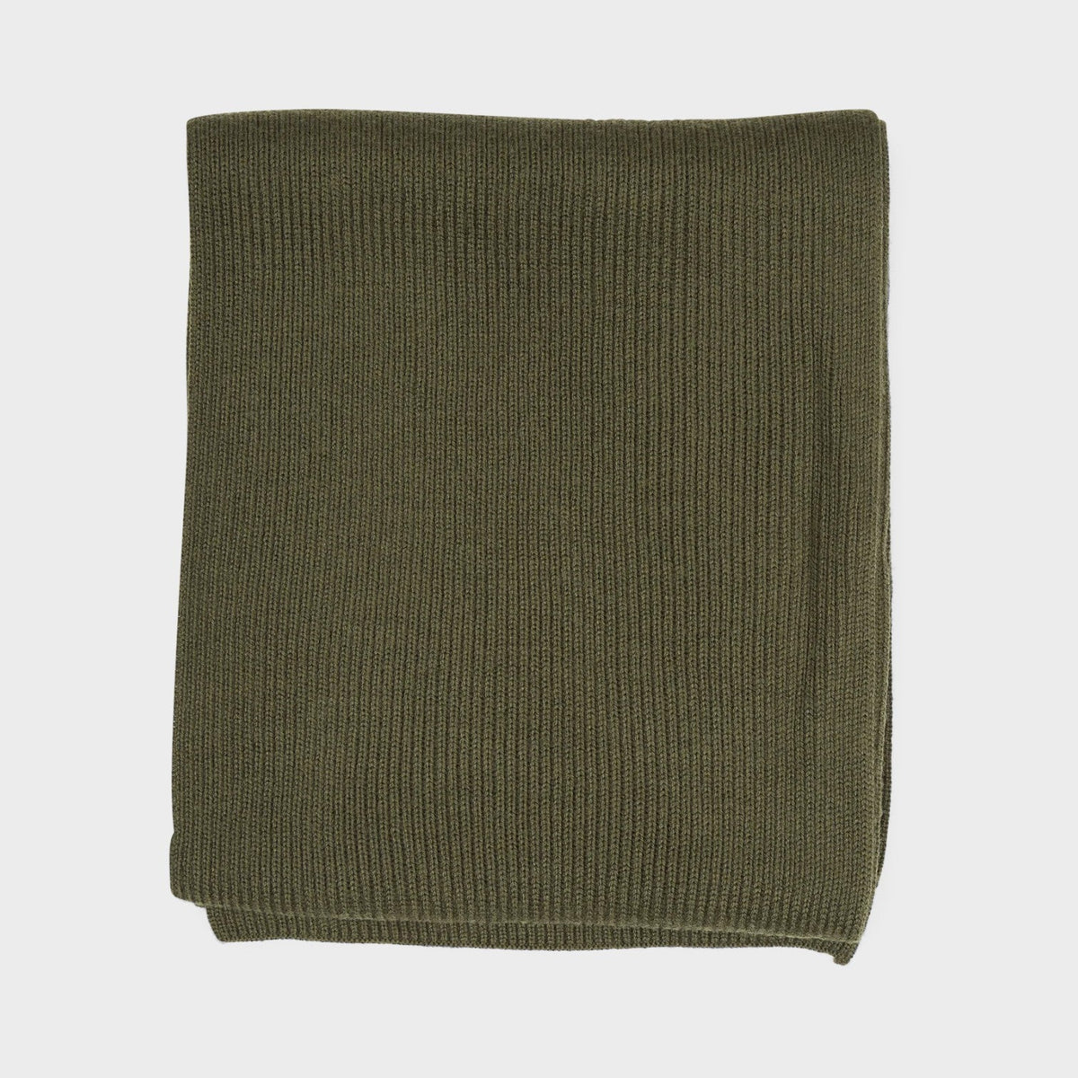 Signature Pony Wool Scarf Army Olive Heather