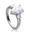 Diamonfire Teardrop Trilogy Ring