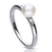 Diamonfire Muschelkernperlenring mit Zirkonia