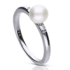 Diamonfire Muschelkernperlenring mit Zirkonia