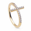 Diamonfire Pave Set Cross Ring