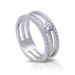 Diamonfire Triple Layer Ring