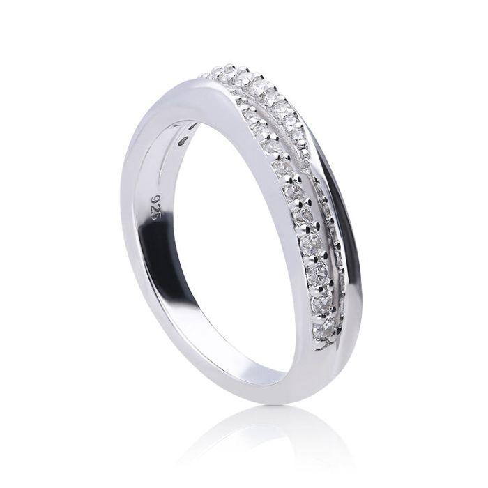Diamonfire Pave-Set Doppelwellenring