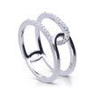 Diamonfire Double Loop Ring
