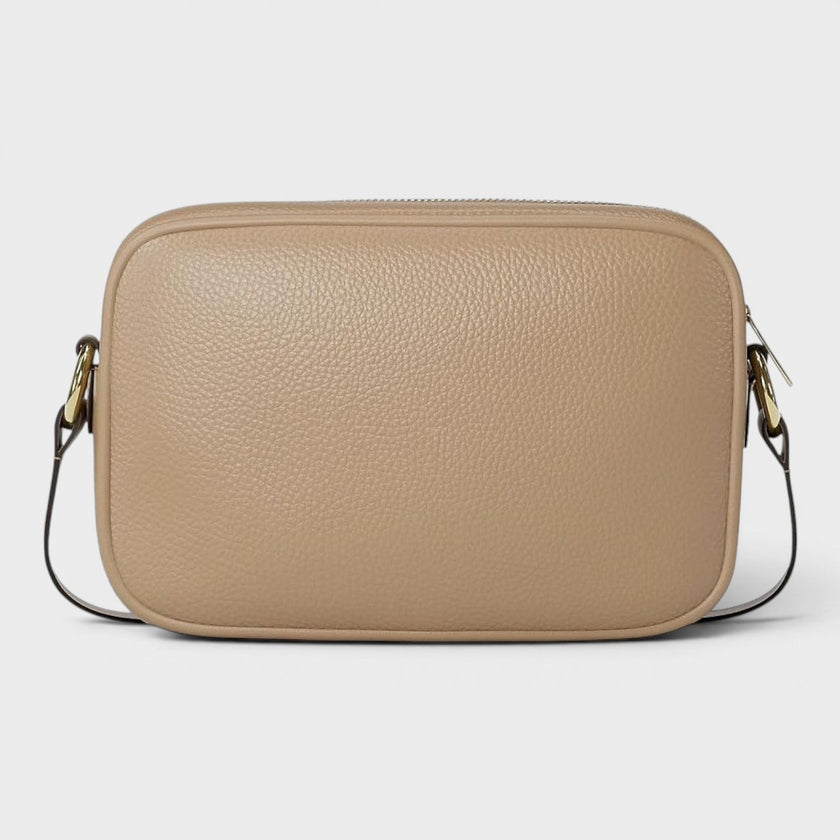 Jet Set Travel Leather Camera Bag Camel