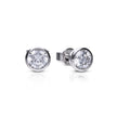 Diamonfire Bezel Set Solitaire Stud Earrings