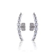 Diamonfire Pave Bar Oorbellen