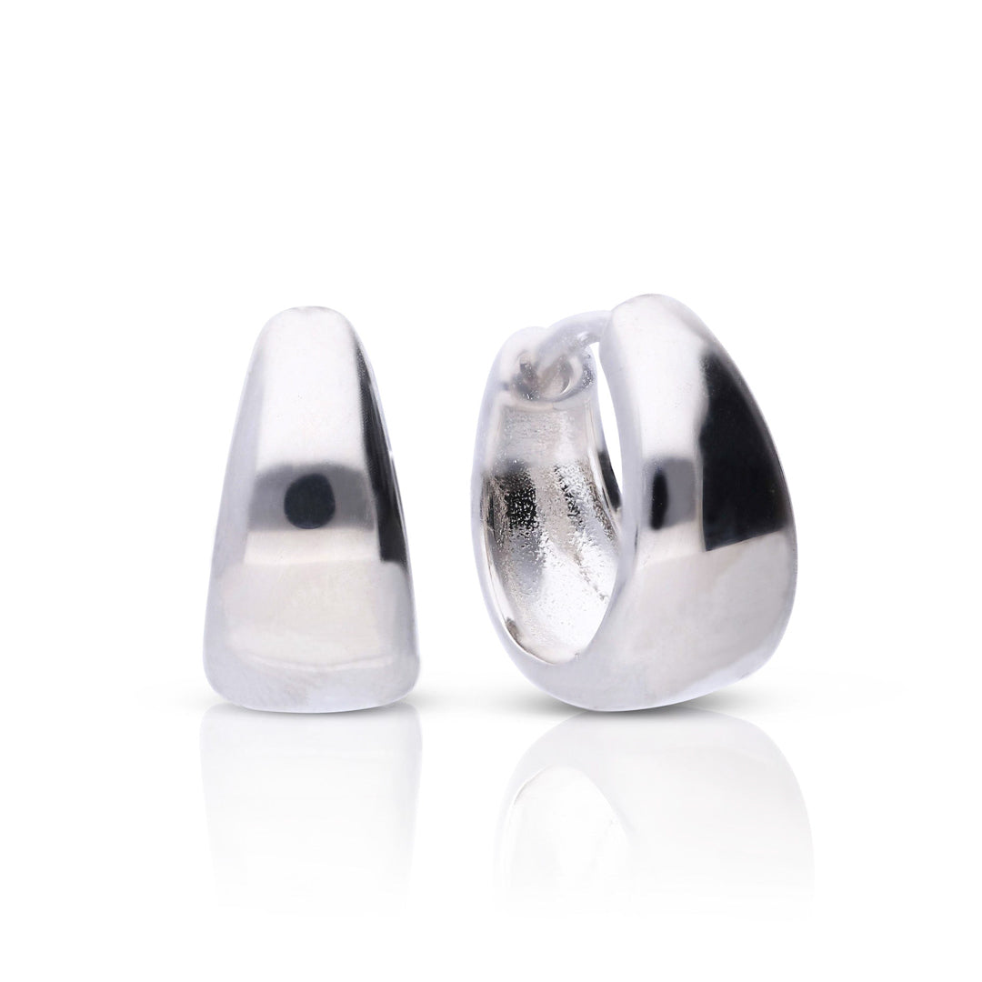 Diamonfire Plain Tapered Hoop Earrings