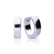 Diamonfire Plain Square Edge Hoop Earrings