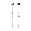 Diamonfire Bezel Set Zirconia Drop Earrings