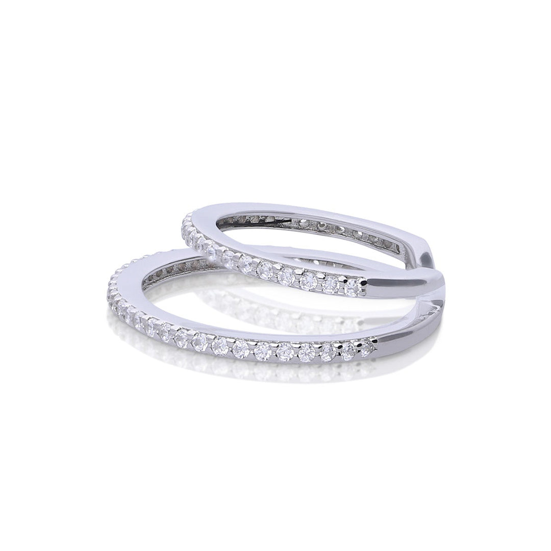 Diamonfire Double Row Ear Cuff