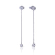 Diamonfire Bezel Set Chain Drop Earrings