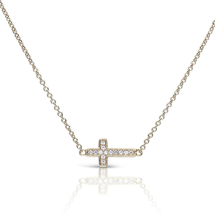 Diamonfire Pave Cross Necklace