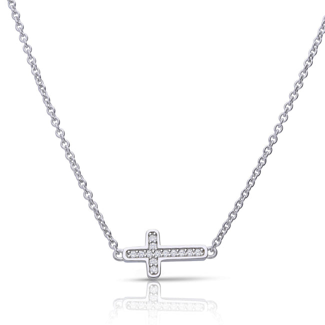 Diamonfire Pave Cross Necklace