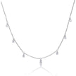 Diamonfire Claw Set Zirconia Station Necklace