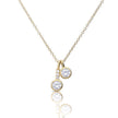 Diamonfire dubbele zirkonia hanger ketting