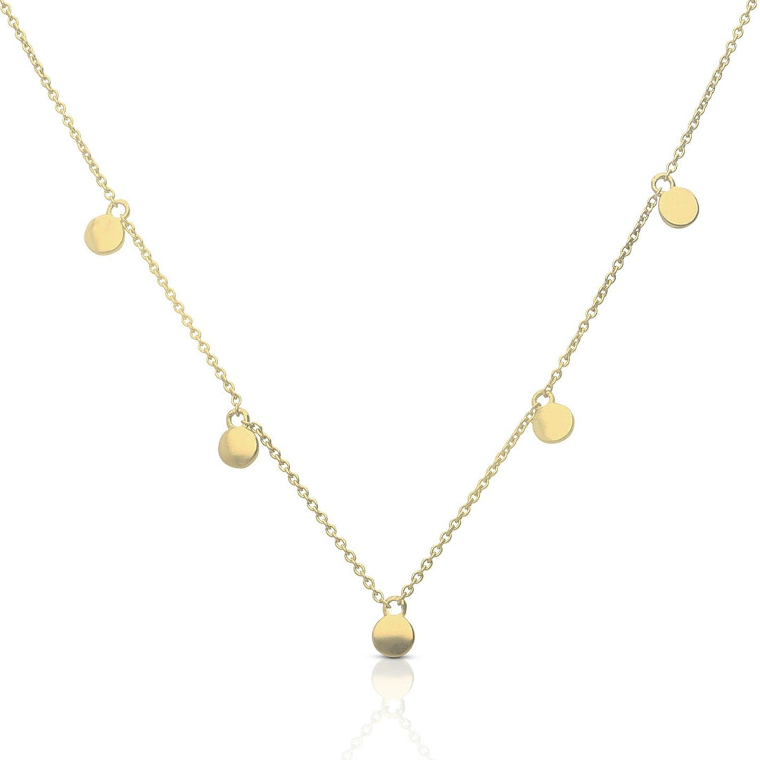 Diamonfire Plain Disc Station Necklace