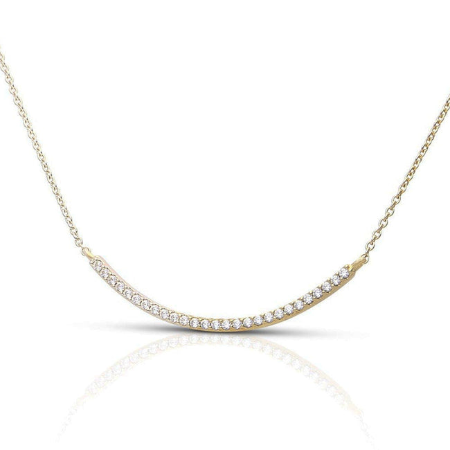 Diamonfire Zirconia Bar Necklace