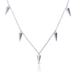 Diamonfire Plain Spiked Station Necklace