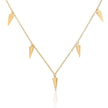 Diamonfire Plain Spiked Station Necklace