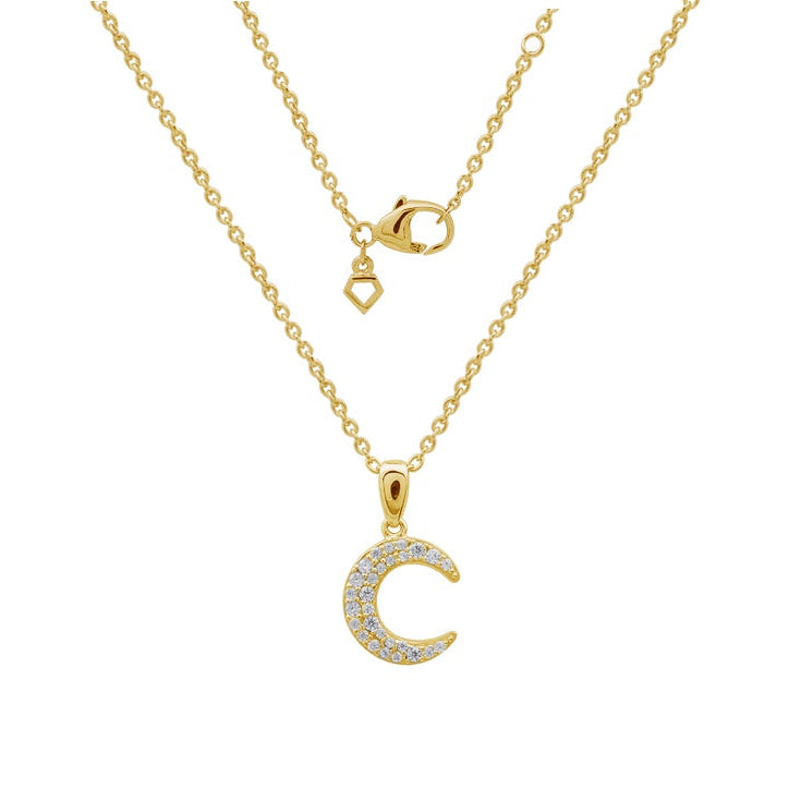 Diamonfire Moon Necklace