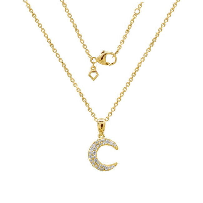 Diamonfire Moon Necklace