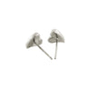 Simply Heart Silver Stud Earrings