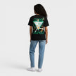 Tennis Printed Fitted T-Shirt Black