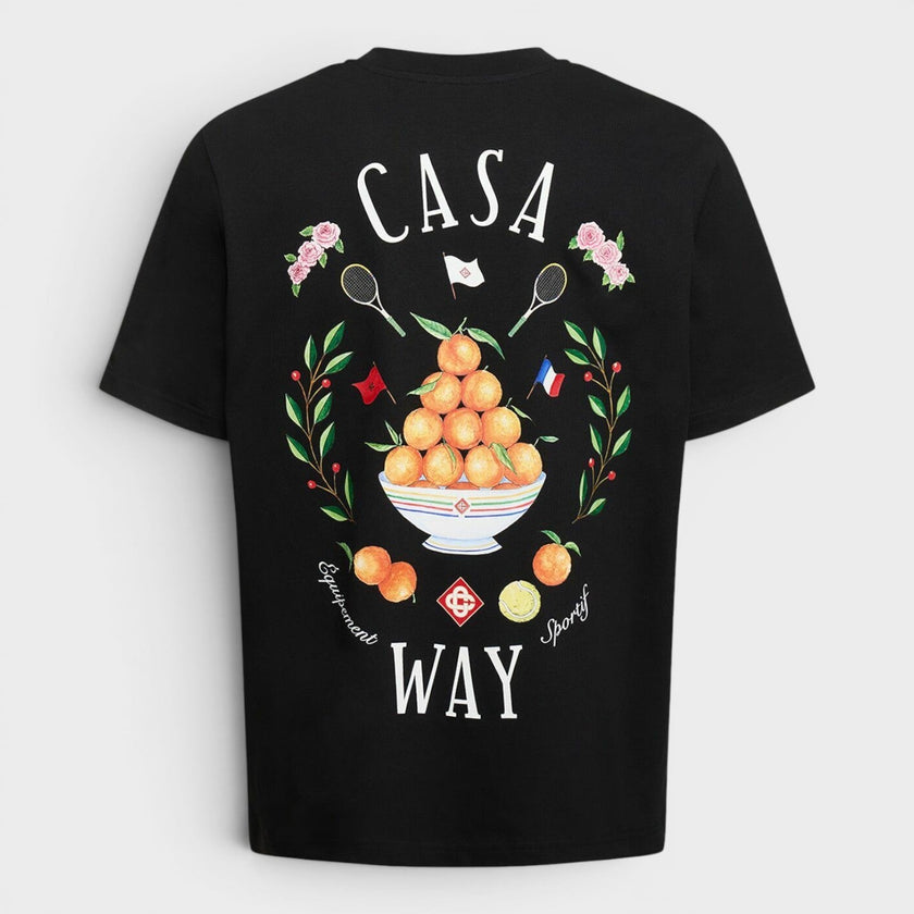 Casa Way Printed T-Shirt Black