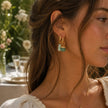 Orecchini a cerchio con ciondoli Birdie Mismatch color oro