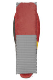 Sierra Designs Cloud 20°F (-7°C) 800-Fill DriDown Sleeping Bag - Regular - Red/Yellow/Peat