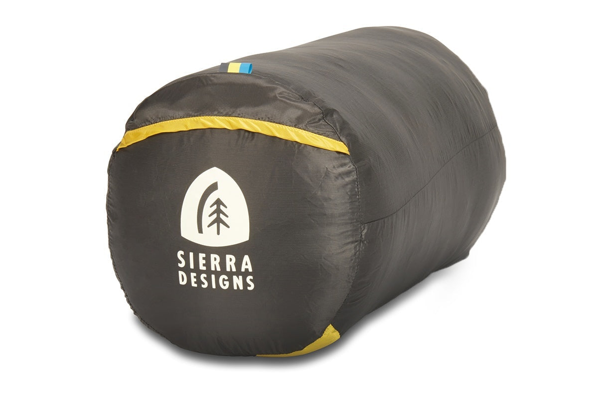 Sierra Designs Cloud 20°F (-7°C) 800-Fill DriDown Sleeping Bag - Regular - Red/Yellow/Peat
