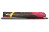 Sierra Designs Women's Cloud 20°F (-7°C) 800-Fill DriDown Sleeping Bag - Regular - Sangria/Yellow/Peat