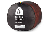Sierra Designs Get Down 35°F (-3°C) 550-Fill DriDown Sleeping Bag - Long - Red