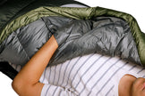Sierra Designs Get Down 20°F (-7°C) 550-Fill DriDown Sleeping Bag - Long - Green/White