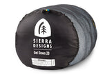 Sierra Designs Women's Get Down 20°F (-7°C) 550-Fill DriDown Sleeping Bag - Regular - Light Blue/Blue