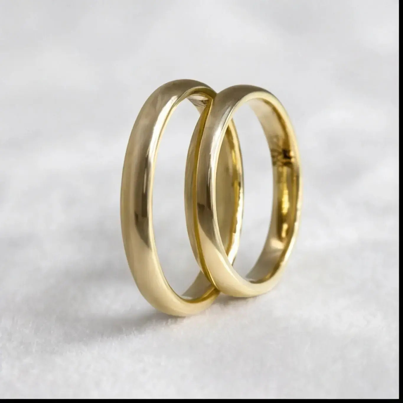 3mm Gold Wedding Band – Classic Lyra – 9ct/14ct/18ct Gold