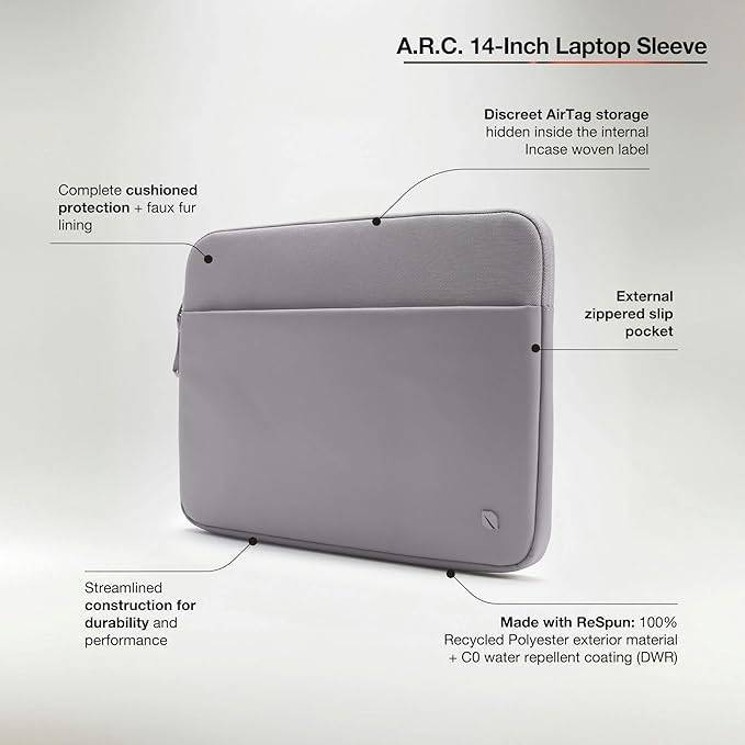 Incase A.R.C. Sleeve med ReSpun 100% genanvendt polyester