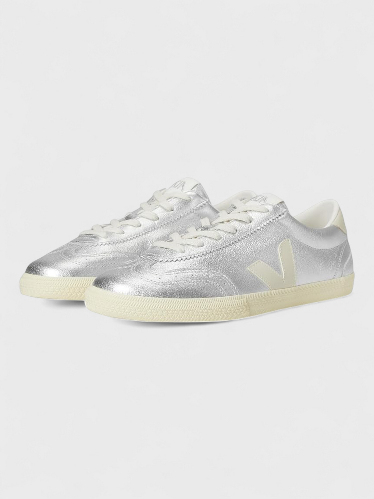 Veja Volley Leather Silver Pierre Sneakers