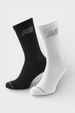 New Balance 10 Pack Cushioned Crew Socks Black White