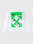 Off-White x Pioneer Sound Engineering Arrow Crewneck White