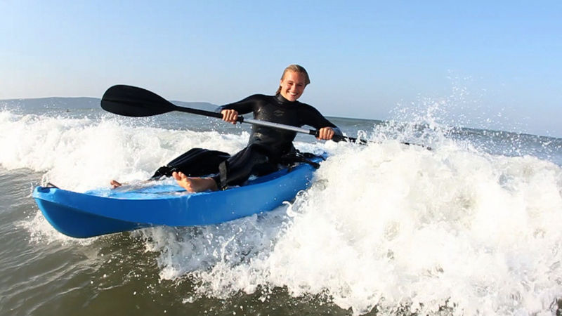 Surf Solo Kajak | Plastikneutral | Blau | Agil & Spaß