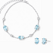 Mini Set 2 – Blautopas-Schmuckset in Sterlingsilber