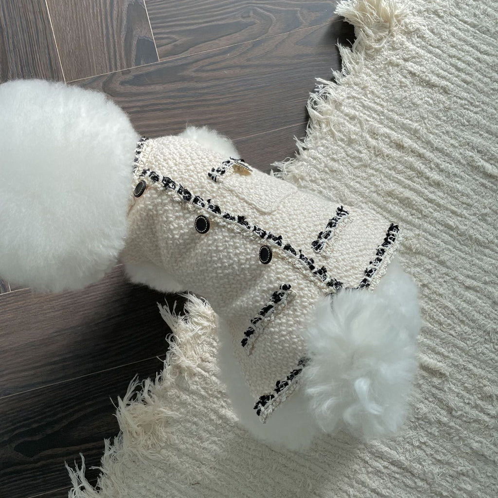 Woven Sleeveless Jacket Dog Cat Pet Clothes