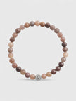 Coach Signature Jade Bead Stretch Bracelet Brown