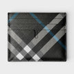 Tall Sandon Snug Check Card Case Brown