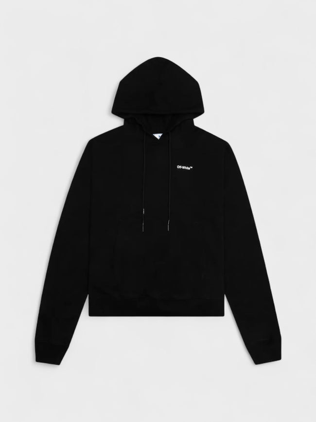Caravag Arrow Over Hoodie Black White