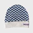 Pink Chevron Pure Wool Beanie