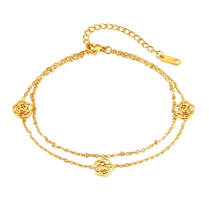 Cavigliera Tally Luxe placcata oro 18k color oro rosa